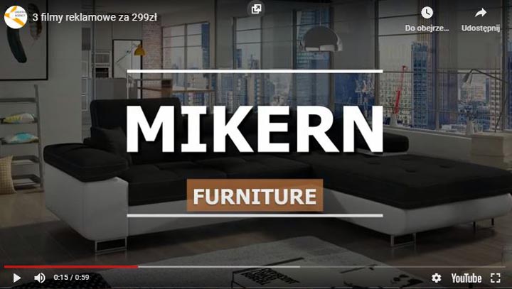 Film reklamowy montaż i produkcja Mikern Furniture